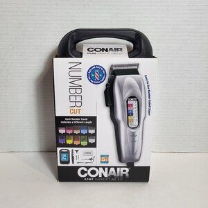 Conair Number Cut Color Coded Hair Trimmer Clipper Home 20 Piece Haircutting Kit